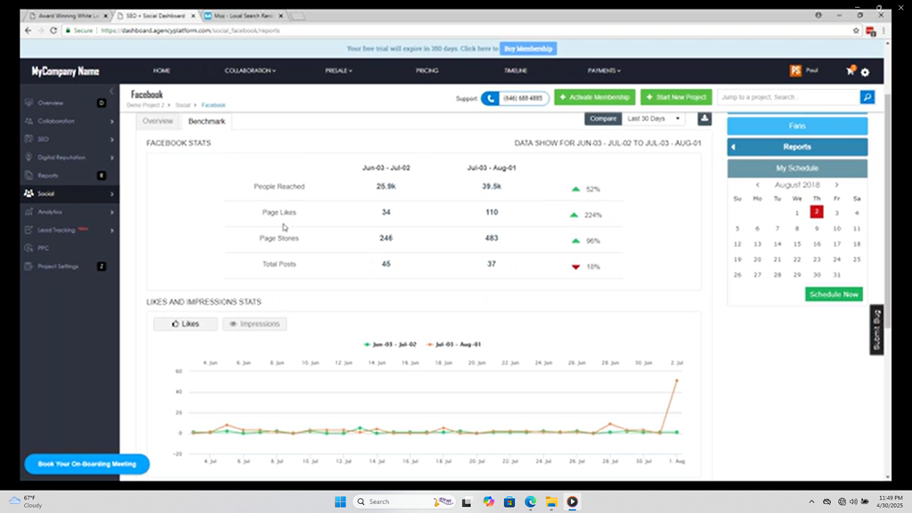 Muumba Web Digital - Social Media Dashboard