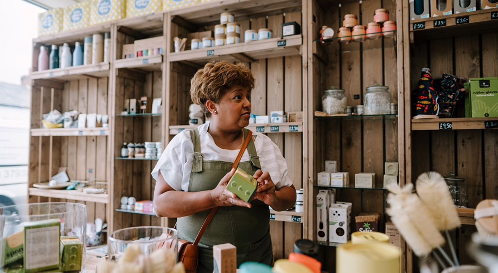MWD - Lady Running In Her Store