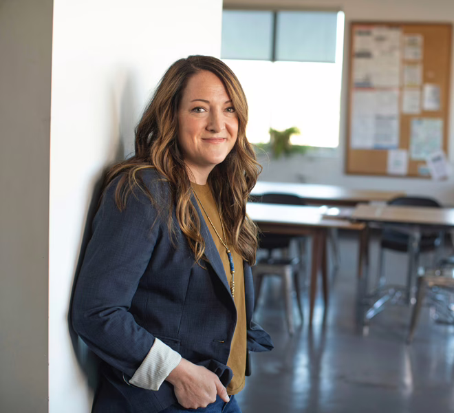 MWD - Professional White Lady Leaning Against the Wall