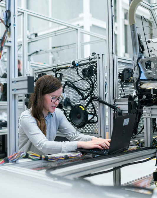 MWD - White Lady Working On Her Laptop