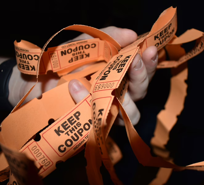 MWD - White Man's Hand Holding Coupons