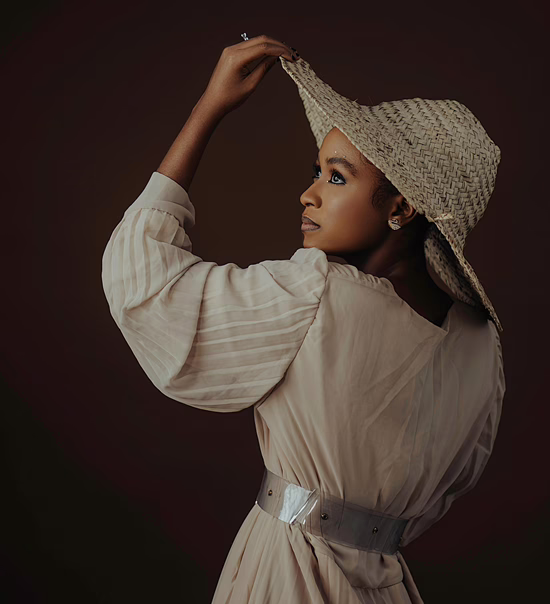 MWD - Young Black Lady Posing On A Photo