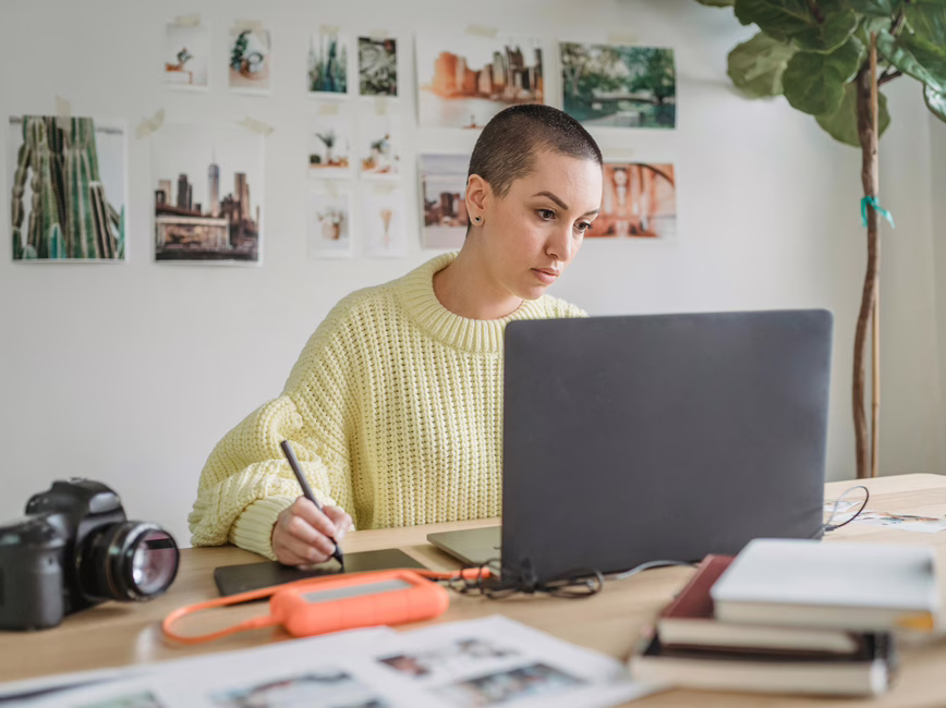MWD - Lady Designing On A Tablet