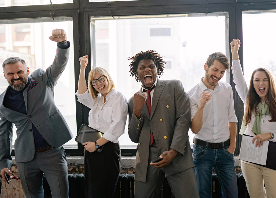 Celebraciones del equipo de oficina de MWD